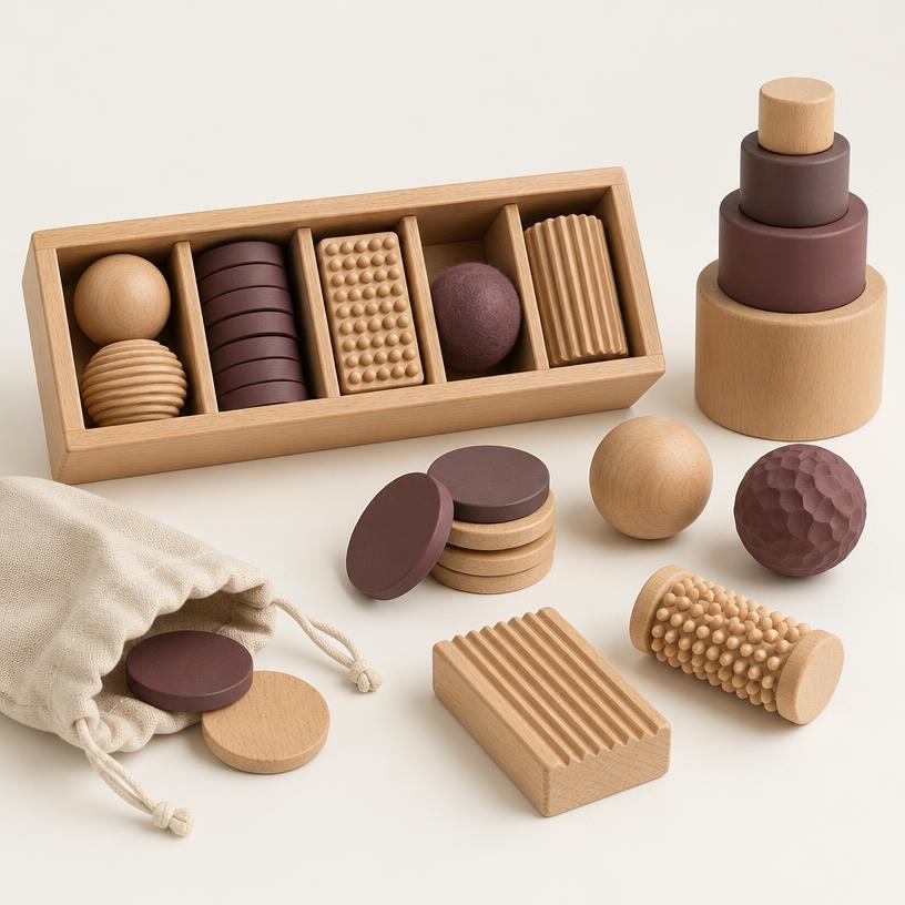 Coffret sensoriel bois — oralité